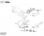 Bosch 0 601 854 181 Gws 24-230 B Angle Grinder Gws24-230B Spare Parts